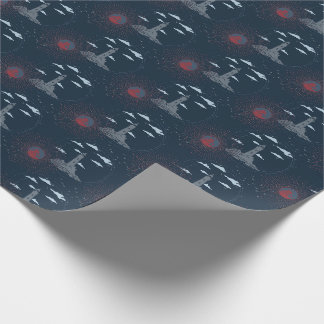 Papel De Presente Vintage Lighthouse Illustration Pattern Wrapping P