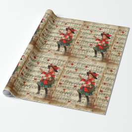 Papel De Presente Vintage O Que É Criança Este Script De Carol De Na