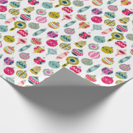 Papel De Presente Vintage Ornaments Natal