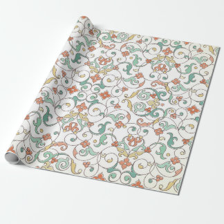 Papel De Presente Vintage padrão sem descontinuidades com ornamento