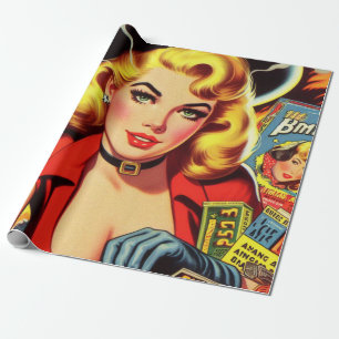 Papel De Presente Vintage Pulp Country Girl