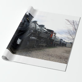Papel De Presente Vintage Railroad Steam