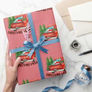 Papel De Presente Vintage Red Truck, Filme de Natal