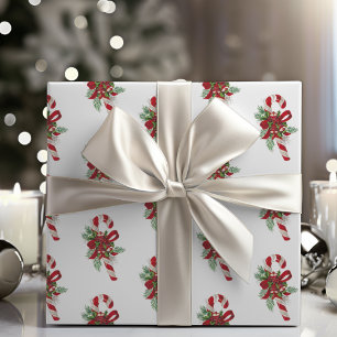 Papel De Presente Vintage Retro Festivo Candy Canino Natal