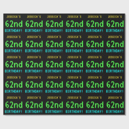 Papel De Presente Vintage/Retro Jogo de Vintage Divertido - 62º Aniv