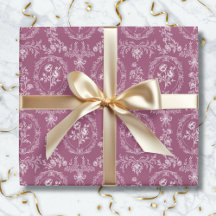 Vintage Rococo Flowers Floral Pattern