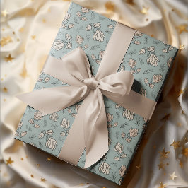 Papel De Presente Vintage Romance Pattern Floral