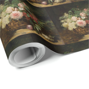 Papel De Presente Vintage Rosas e Lilac por Dominique Hubert Rozier