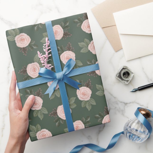 Papel De Presente Vintage Rosewood (Presentear)