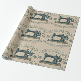 Papel De Presente Vintage Soul Modern Stitches Costura