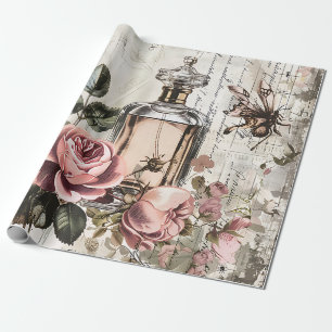 Papel De Presente Vintage Victorian Perfume Decoupage