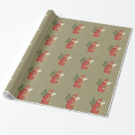 Papel De Presente Vintage Victorian Red Christmas Child Angel Tree<br><div class="desc">Este adorável anjo é da minha coleção de ilustrações antigas. Ela está vestindo um casaco de capuz vermelha e é carregando de uma velha árvore de Natal iluminada por velas, um coração e presente contra um fundo bronzeado de neve. Maçãs e peras estão aos seus pés. Veja minha loja Art...</div>