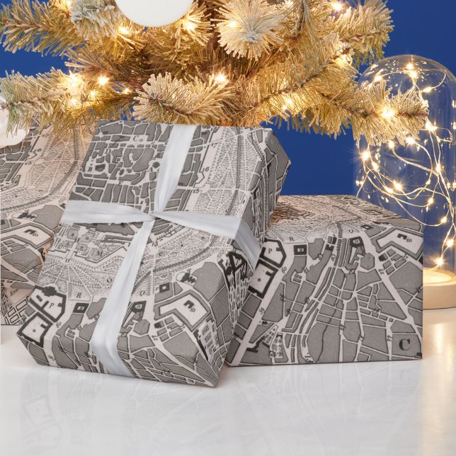 Papel De Presente Vintage Wien City (Feriados)