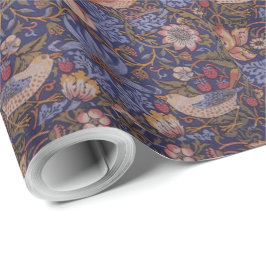 Papel De Presente Vintage William Morris Strawberry Thief Wrapling P