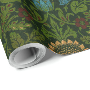 Papel De Presente Vintage William Morris Violet e Columbine