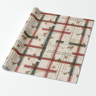 Papel De Presente Vintage Wrapping Paper Christmas Gift Wrap Roll
