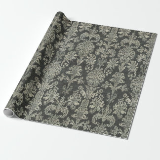 Papel De Presente Vintagem Clássica Sofisticada do Damask Elegante