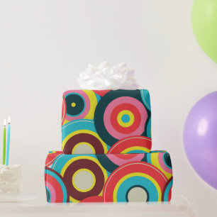 Papel De Presente Vintagem Geométrica da Moda - Na moda moderna do p