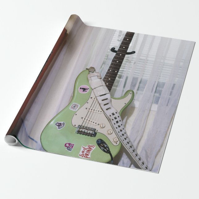 Papel De Presente Violão Acústico Fantástico (Desenrolado)