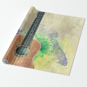 Papel De Presente Violão Bass Bonito