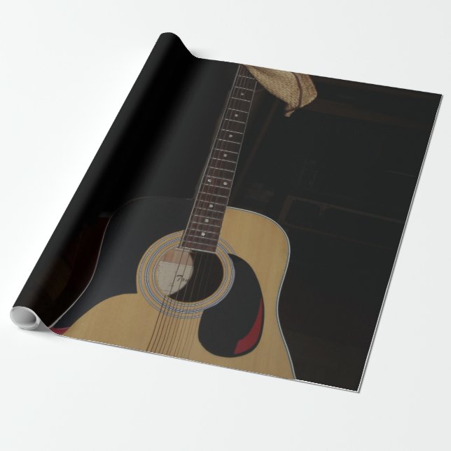 Papel De Presente Violão legal (Desenrolado)