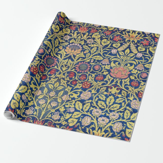 Papel De Presente Violet e Columbine, William Morris (Desenrolado)