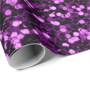Papel De Presente Violet Purple Grape Glitter Sparkly Wedk Bridal
