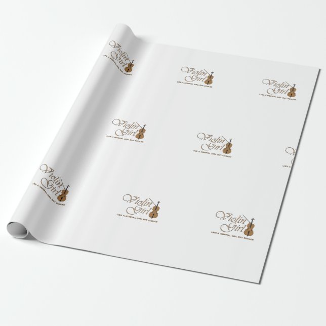 Papel De Presente Violin Girl, como uma garota normal, mas mais lega (Desenrolado)