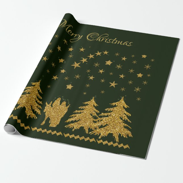 Papel De Presente Virgem de Natal Religiosa Maria, Ruas. José, Jesus (Desenrolado)