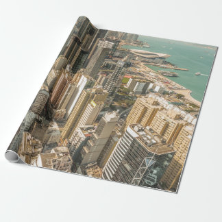 PAPEL DE PRESENTE VISÃO AERIAL DOS EDIFÍCIOS CIDADÃOS