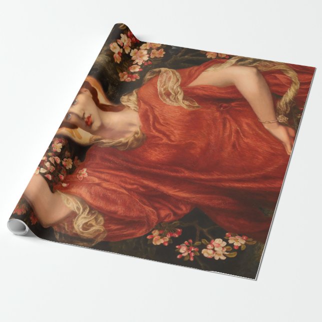Papel De Presente Visão de Fiammetta (por Dante Gabriel Rossetti) (Desenrolado)