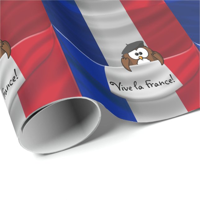 Papel De Presente Vive la France! (Ponta do rolo)