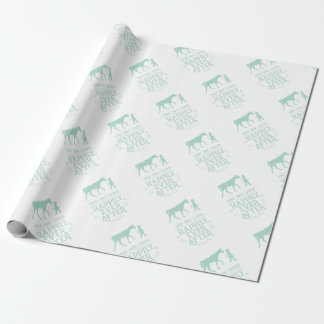 Papel De Presente Viveu feliz nunca após o cavalo equestre