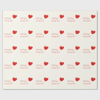 Papel De Presente você casar-me-á papel de envolvimento