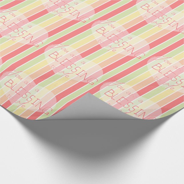 Papel De Presente Você é uma bênção para mim (Ponta)