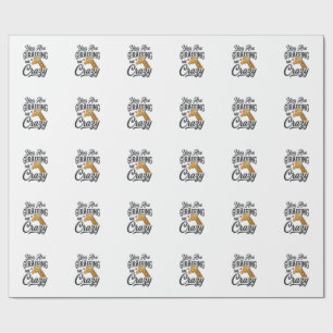 Papel De Presente Você Está Me Deixando Louco Camisa de Girafa Engra