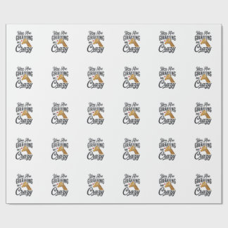 Papel De Presente Você Está Me Deixando Louco Camisa de Girafa Engra