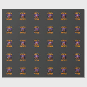 Papel De Presente Você Pode Me Assustar Pai Abóboras de Halloween Ce