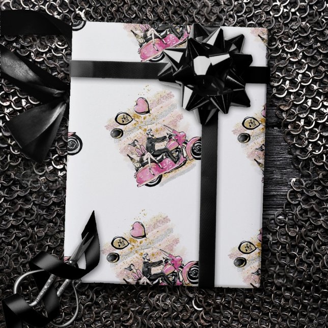 Papel De Presente Você Rock My World | Sublimação de motociclos de C (Criador carregado)