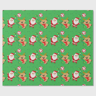 Papel De Presente Volei Santa