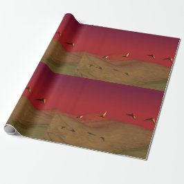 Papel De Presente Voo Alien