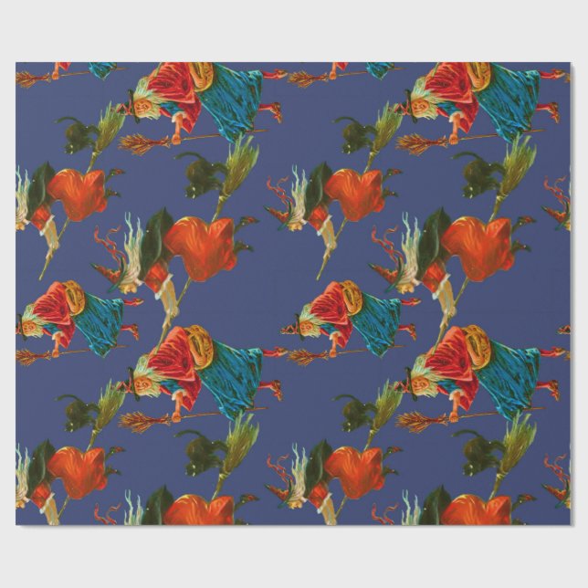 Papel De Presente Voos noturnos de Halloween (Aberto)