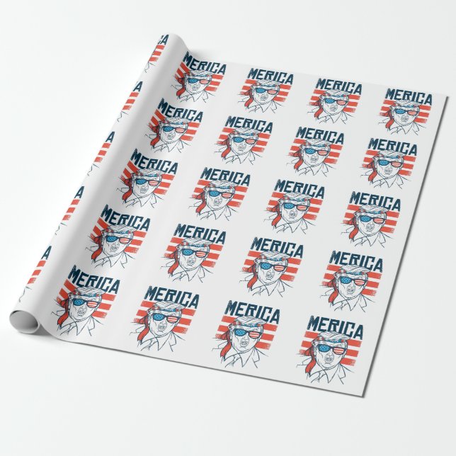 Papel De Presente vote for Trump 2024 (Desenrolado)