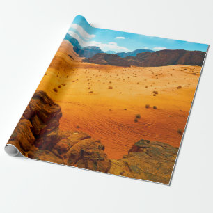 Papel De Presente Wadi Rum desert, Jordandesert,wadi,rum,jordan,art,