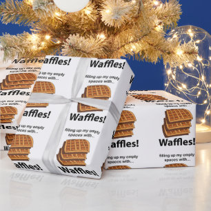 Papel De Presente Waffles Preenchendo Meus Espaços Vazios Com Waffle
