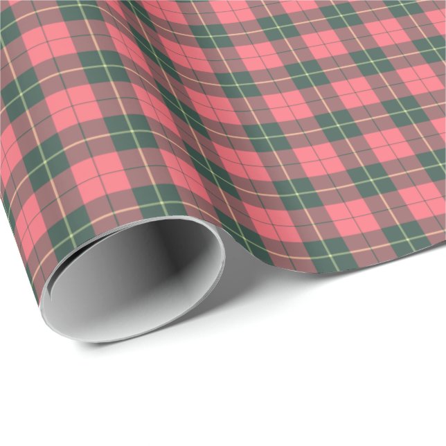 Papel De Presente Wallace Clan Weathered Tartan (Ponta do rolo)