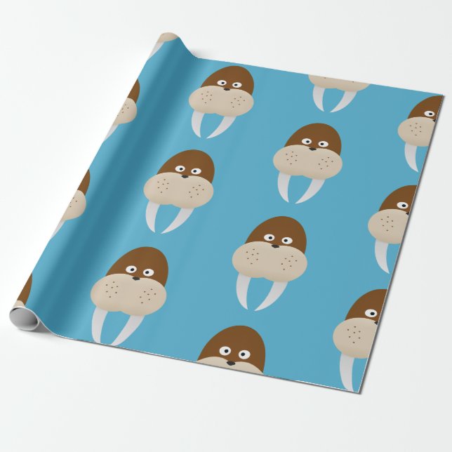 Papel De Presente Walrus (Desenrolado)