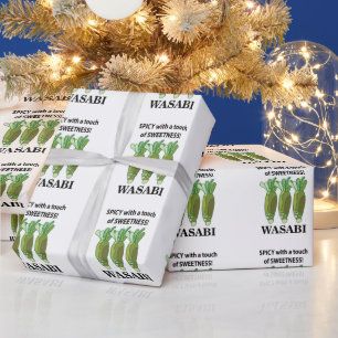 Papel De Presente Wasabi Picante Com Um Toque De Doçura Wasabi