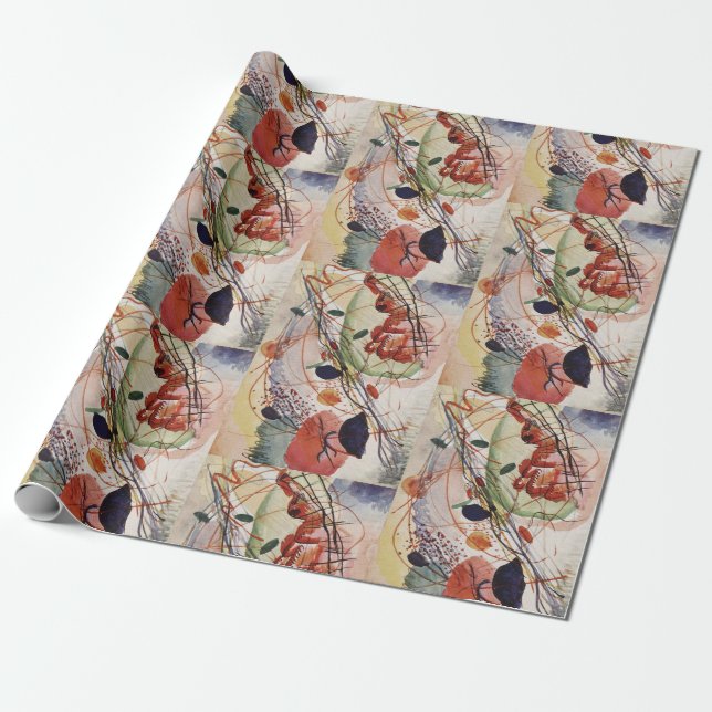 Papel De Presente Wassily Kandinsky Aquarelle Impressão (Desenrolado)