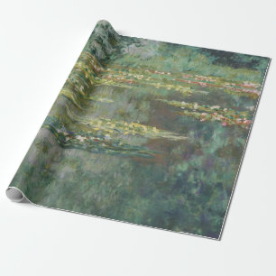 Papel De Presente Water Lily Pond Claude Monet